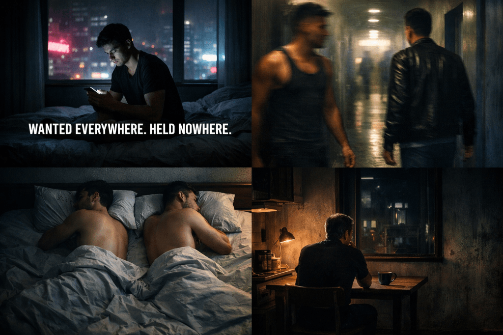 Ai generated image displaying emotional distance and loneliness.